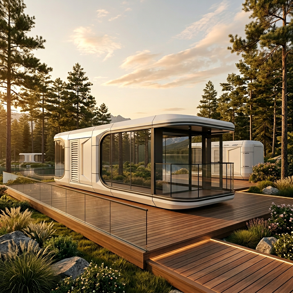 Capsule habitable autonome 20 m² – Studio tout équipé